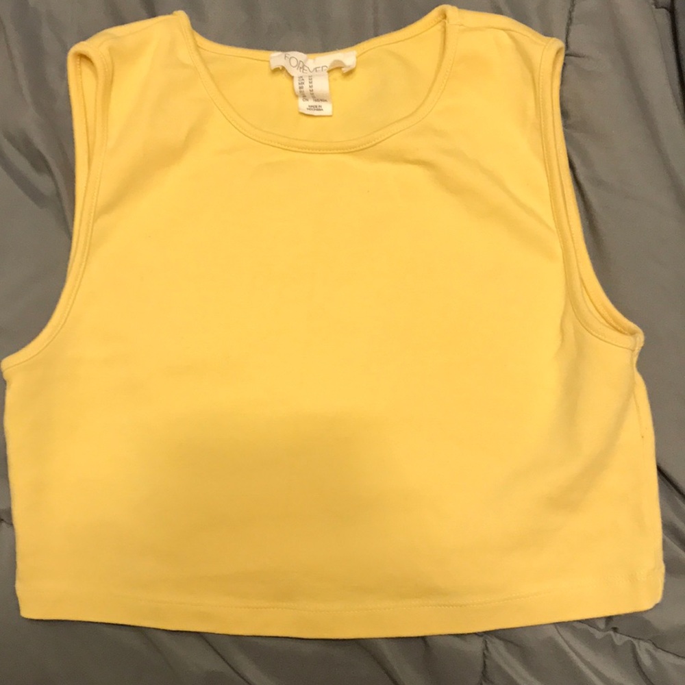 Yellow Crop Top